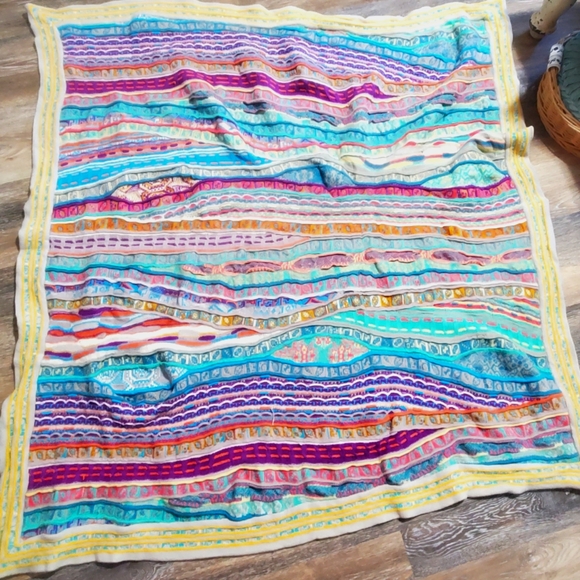 COOGI CASA Australia wool blanket multicolored - Picture 1 of 10